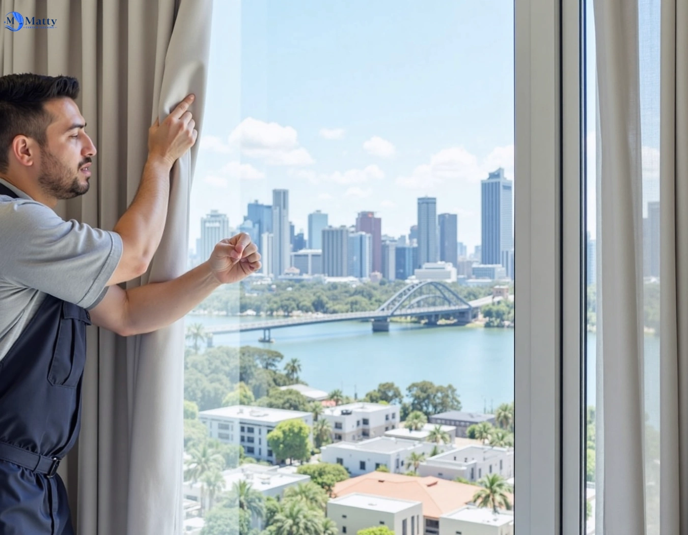 Professional curtain steam cleaning service miller-nsw QLD by Matty Curtain Cleaning