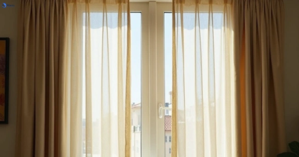 Dull dusty drapes in miller-nsw before professional cleaning
